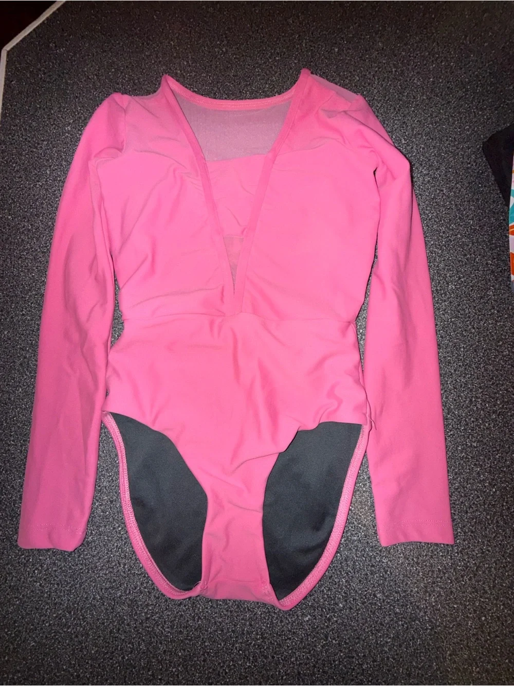 Five the Label Dancewear Longsleeve Pink Leotard Size Youth Large